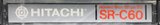 Compact Cassette Hitachi SR 60 Type I Normal 1981 North America