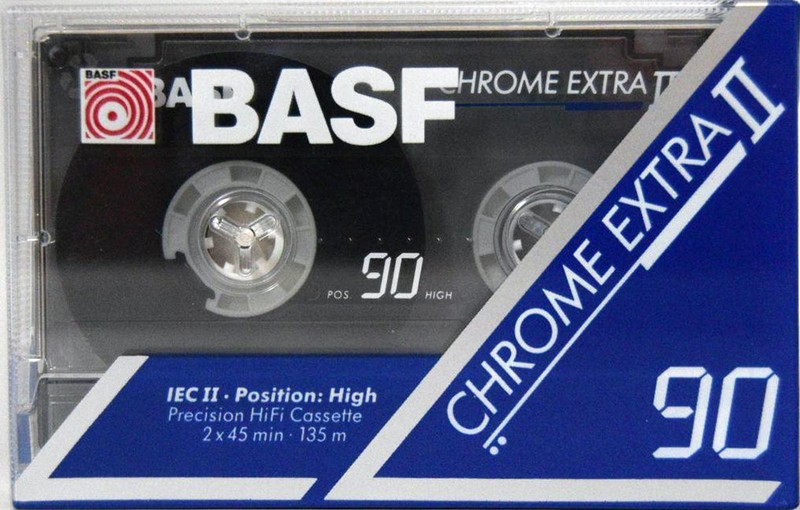 Compact Cassette BASF Chrome Extra II 90 Type II Chrome 1991 Europe