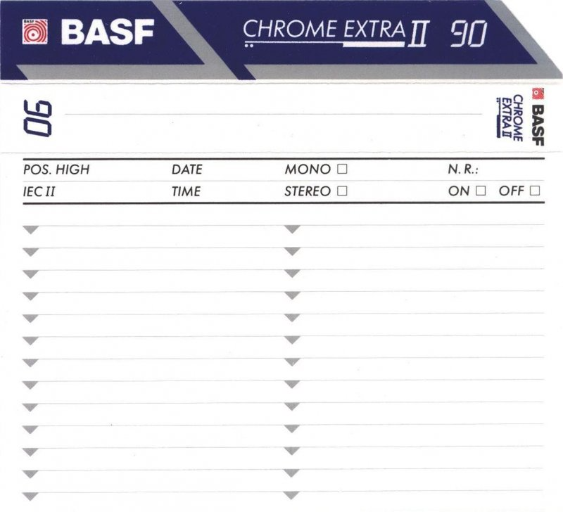 Compact Cassette: BASF  - Chrome Extra II 90