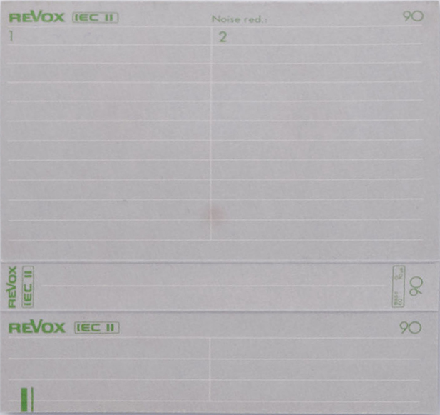 Compact Cassette Revox 90 "Chromium" Type II Chrome 1984 Europe