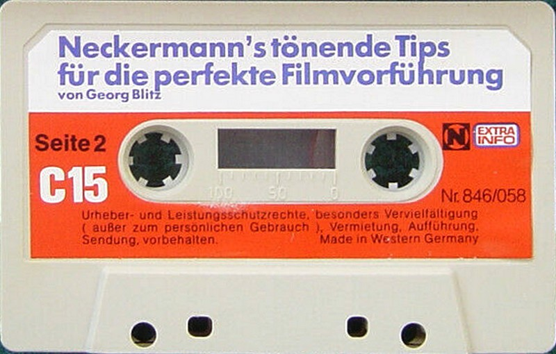 Compact Cassette Neckermann 15 "№ 846/058" Type I Normal Germany
