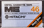 Compact Cassette Hitachi ME 46 Type IV Metal 1976 Europe