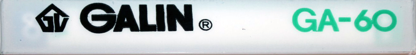 Compact Cassette Galin GA 60 Type I Normal 1990 China