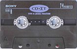 Compact Cassette Sony CD-IT 74 "C-74CDIT2" Type II Chrome 1992 North America