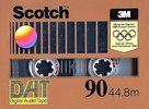 Digital Audio Tape Scotch 90 Type IV Metal 1988 North America