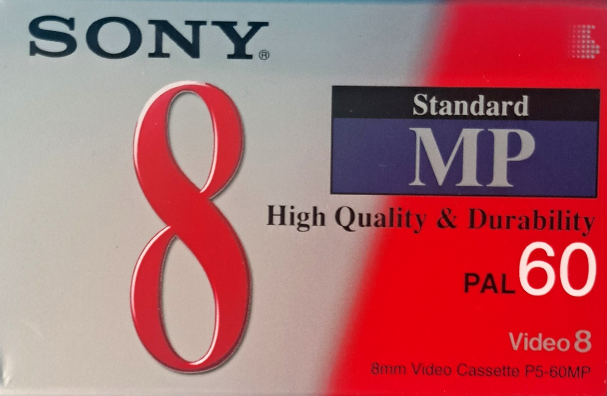 Video8, Hi8, Digital8 Sony MP 60 "Video8 P5-60MP" Type IV Metal 1996 Europe
