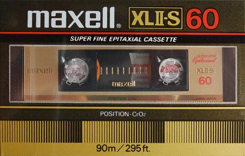 Compact Cassette Maxell XLII-S 60 Type II Chrome 1982 Europe