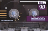 Compact Cassette Memorex HBS II 90 Type II Chrome 1994 North America
