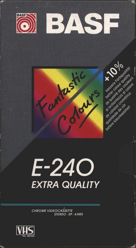 VHS, Video Home System BASF Extra Quality 240 Type II Chrome 1995 Europe