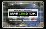 Compact Cassette TDK MA-R 90 Type IV Metal 1979 USA
