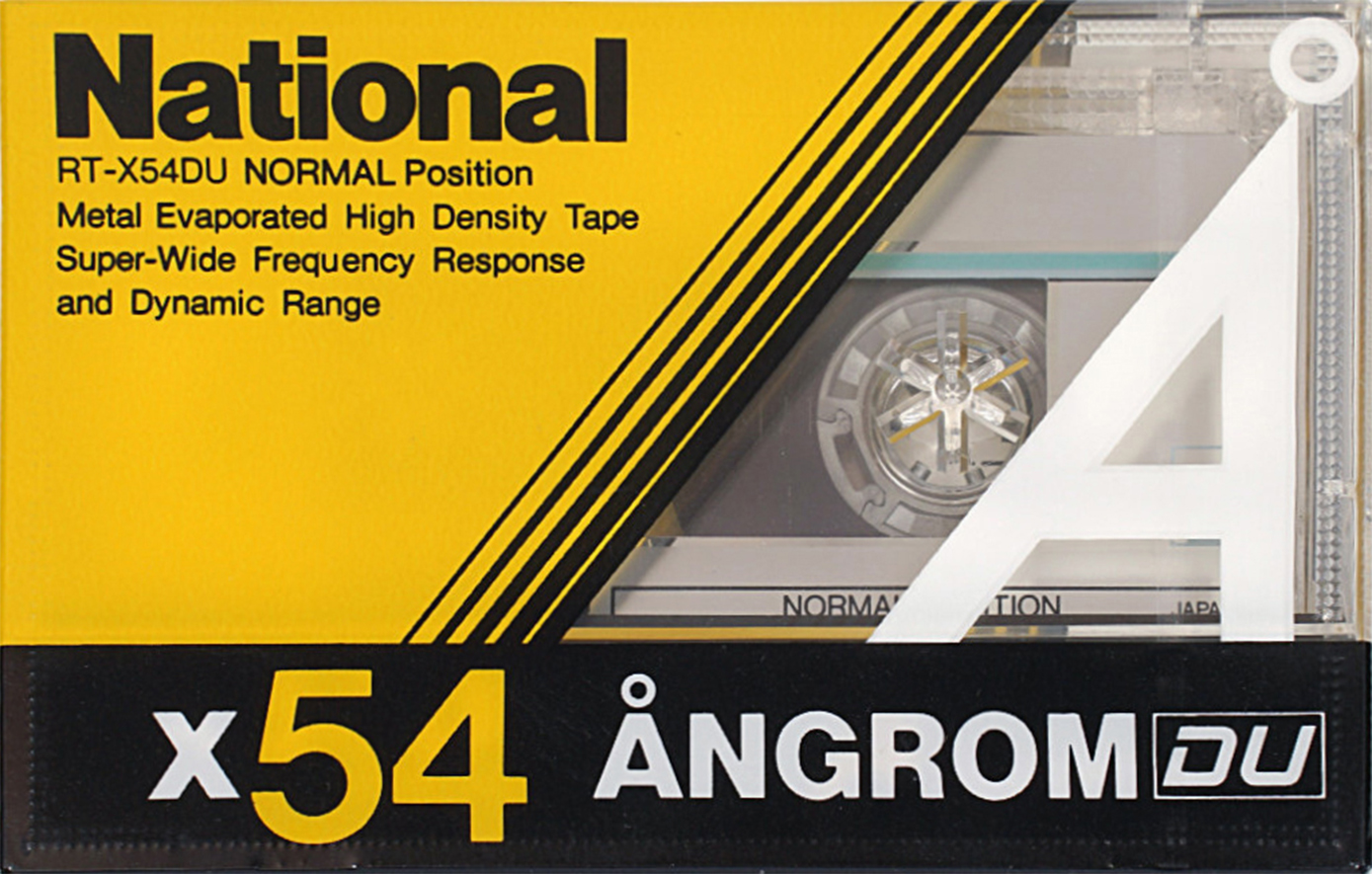 Compact Cassette National Angrom X-DU 54 "RT-X54DU" Type I Normal 1985 Japan