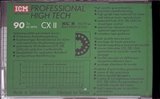 Compact Cassette ICM CX II 90 "Big Drops" Type II Chrome 1989 Europe