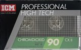 Compact Cassette ICM CX II 90 "Big Drops" Type II Chrome 1989 Europe