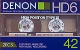 2 pack Denon HD6 42 Type II Chrome 1985 Japan