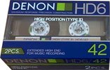 2 pack Denon HD6 42 Type II Chrome 1985 Japan