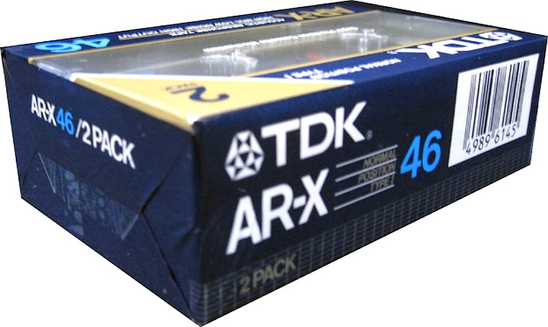 2 pack TDK AR-X 46 Type I Normal 1985 Japan