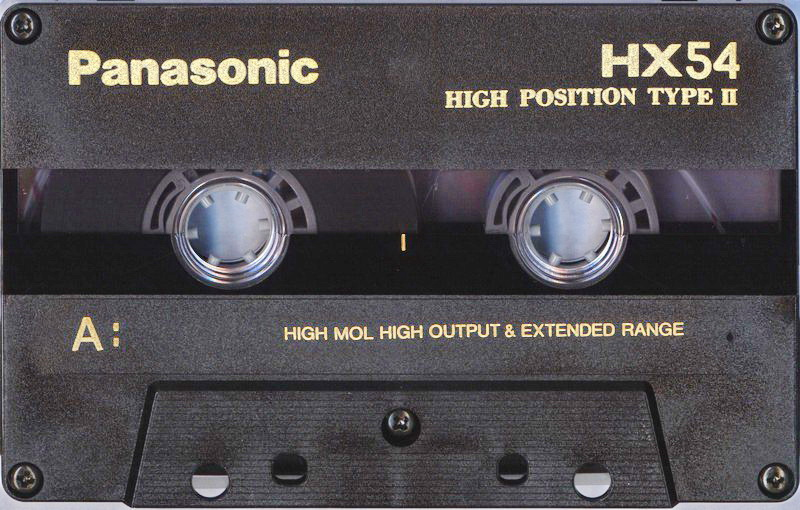 Compact Cassette Panasonic HX 54 "RT-HX54" Type II Chrome 1989 Japan