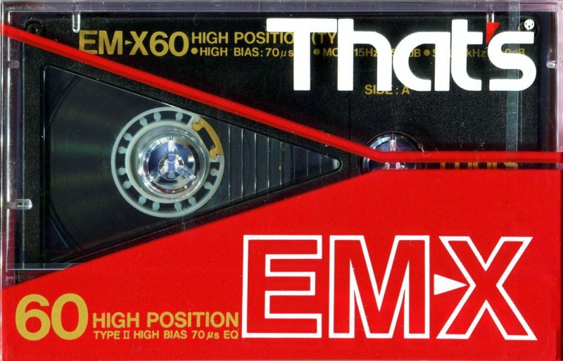 Compact Cassette Thats EM-X 60 Type II Chrome 1986 Japan