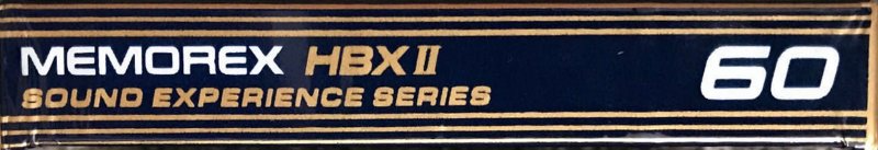 Compact Cassette Memorex HBX II 60 Type II Chrome 1987 USA