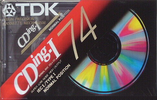 Compact Cassette TDK CDing 1 74 "CDING1-74EC" Type I Normal 1997 Europe