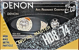 Compact Cassette Denon HD8 74 "HD8-74SE" Type II Chrome 1990 Worldwide