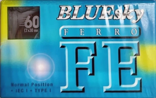 Compact Cassette BLUESky FE 60 Type I Normal Europe