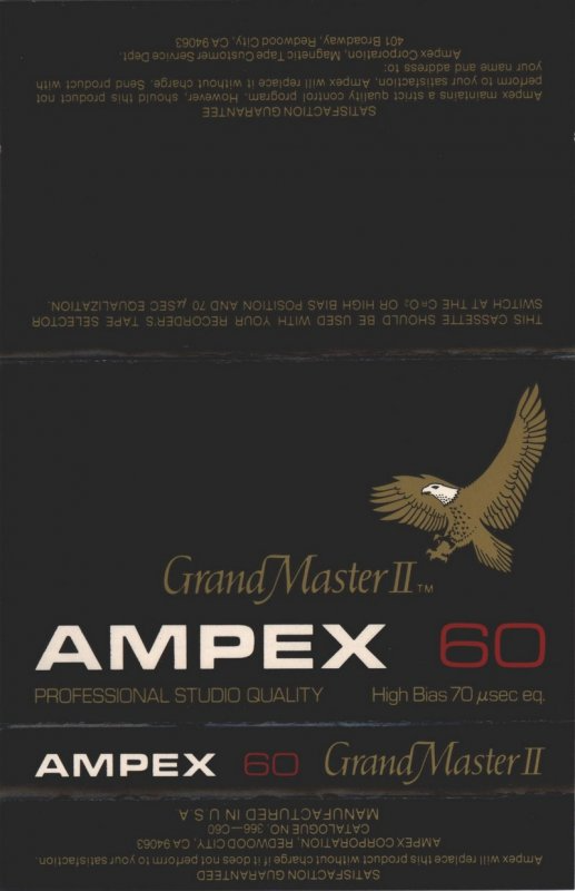 Compact Cassette:  Ampex - Grand Master 60