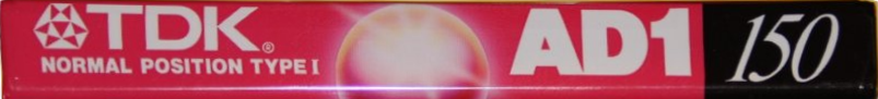 Compact Cassette TDK AD1 150 "AD1-150S" Type I Normal 1997 Japan