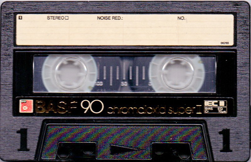 Compact Cassette BASF Chromdioxid Super II 90 "Large Window" Type II Chrome 1983 Europe