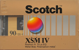 Compact Cassette Scotch XSM IV 90 Type IV Metal 1987 Worldwide
