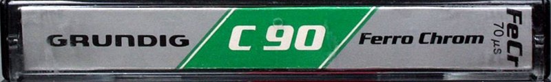 Compact Cassette Grundig 90 Type III Ferro Chrome 1981 Europe