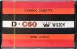 Compact Cassette Wilson 60 Type I Normal 1972 Hong Kong