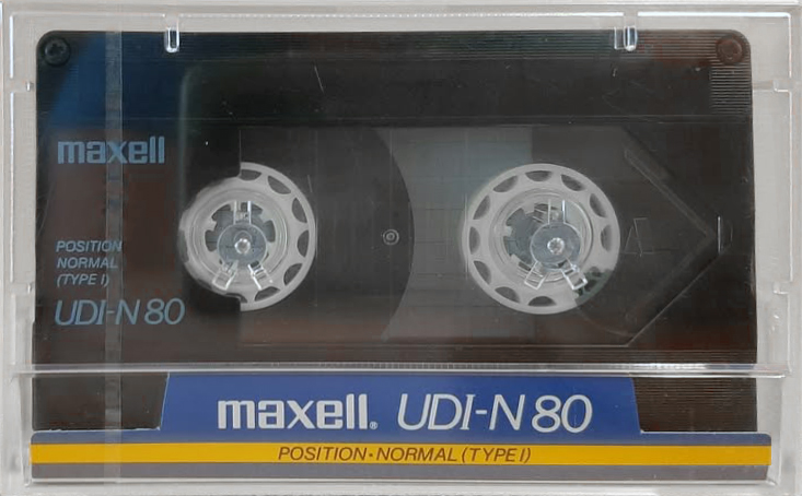 Compact Cassette Maxell UDI-N 80 Type I Normal 1985 Japan