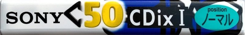 Compact Cassette Sony CDix I 50 "C-50CDX1C" Type I Normal 1995 Japan