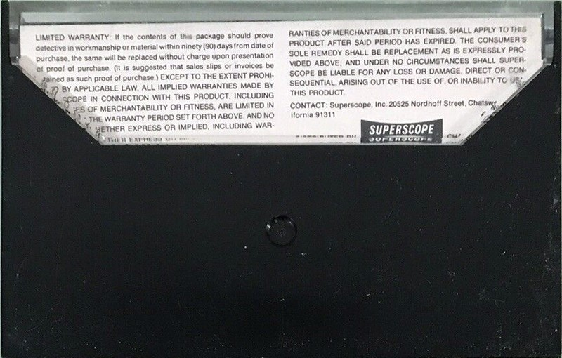 Compact Cassette Sony 90+2 "High Fidelity" Type I Normal 1974 USA