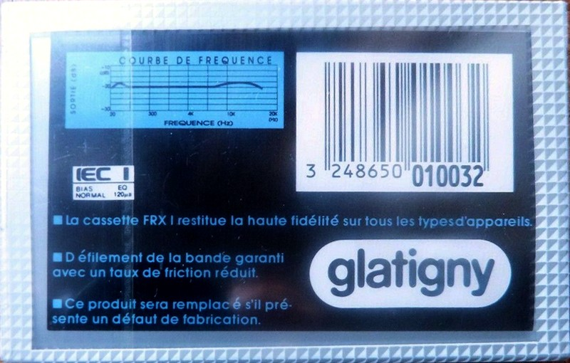 Compact Cassette Glatigny 90 "FRX I" Type I Normal France