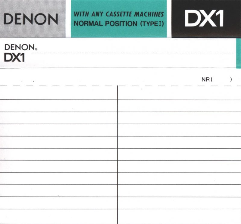 Compact Cassette: Nippon Columbia / Denon Denon - DX1 60