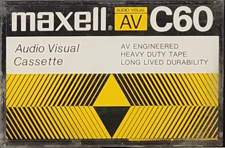 Compact Cassette Maxell AV 60 Type I Normal 1985 USA