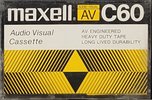 Compact Cassette Maxell AV 60 Type I Normal 1985 USA