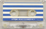 Compact Cassette TDK "HC-1" Cleaning Cassette Europe, USA