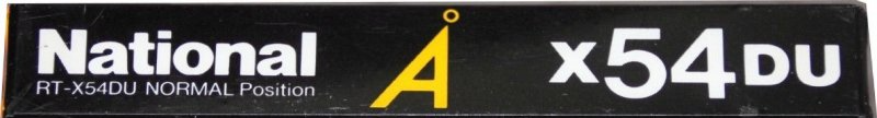 Compact Cassette National Angrom X-DU 54 "RT-X54DU" Type I Normal 1986 Japan