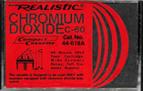 Compact Cassette Realistic 60 "44-618A" Type II Chrome 1973 USA