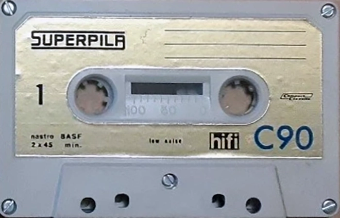 Compact Cassette Superpila 90 Type I Normal Italy