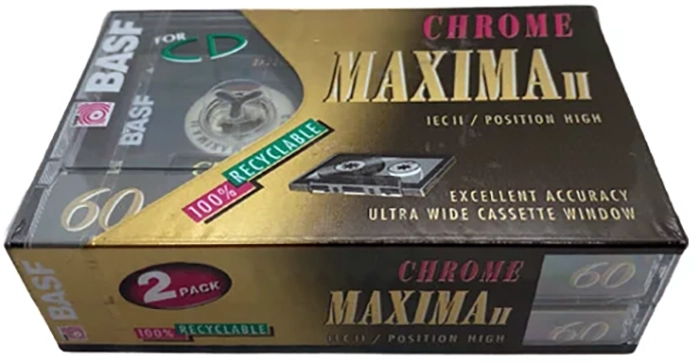 2 pack BASF Chrome Maxima II 60 Type II Chrome 1993 Europe
