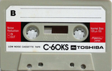 Compact Cassette Toshiba KS 60 Type I Normal 1987 Japan
