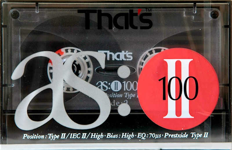 Compact Cassette Thats AS II 100 Type II Chrome 1990 Europe