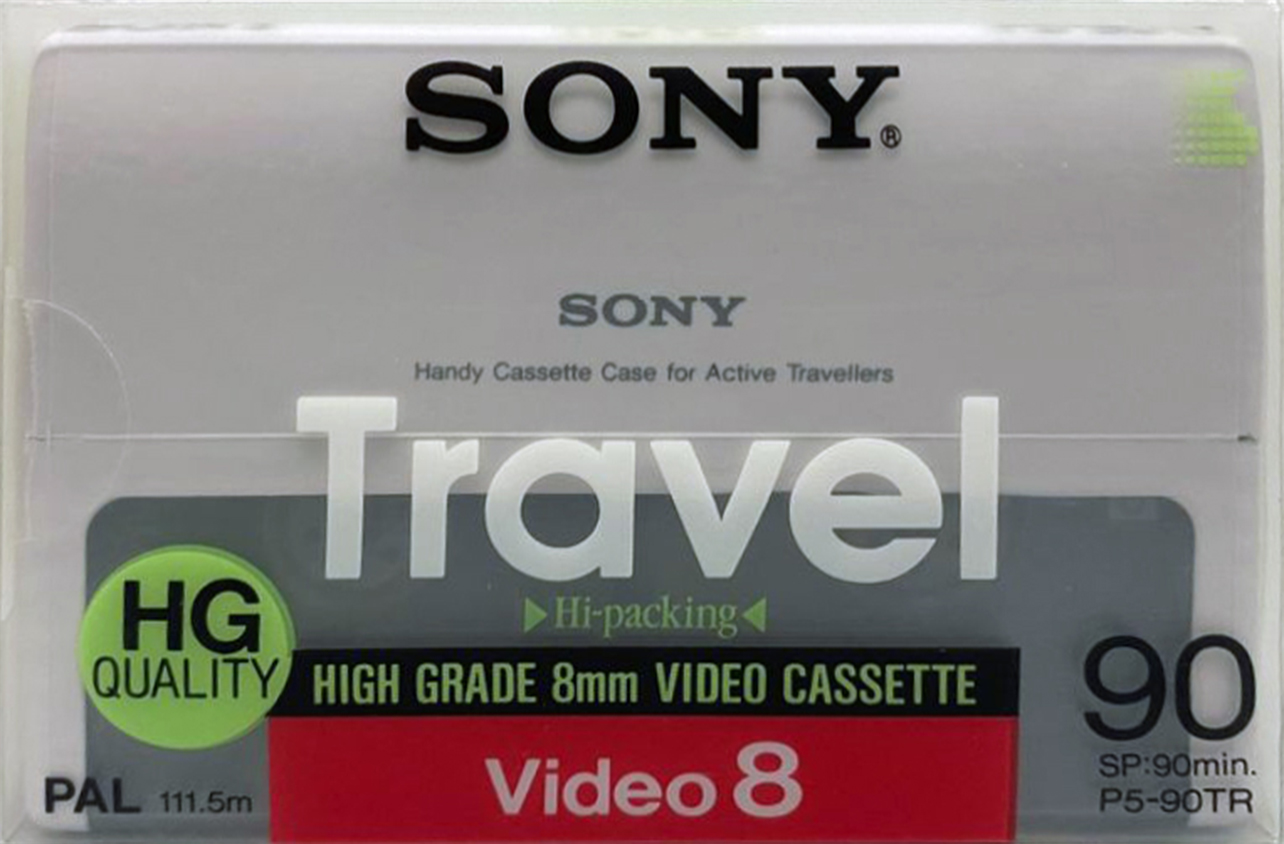 Video8, Hi8, Digital8 Sony HG 90 "Video8 P5-90TR Travel" Type I Normal 1993 Europe