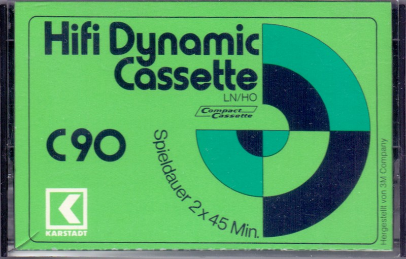 Compact Cassette Karstadt HiFi Dynamic 90 Type I Normal 1977 Germany