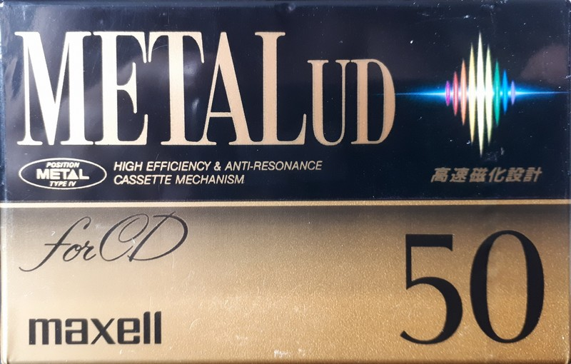 Compact Cassette Maxell Metal UD 50 "M-UD50(F)" Type IV Metal 1992 Japan