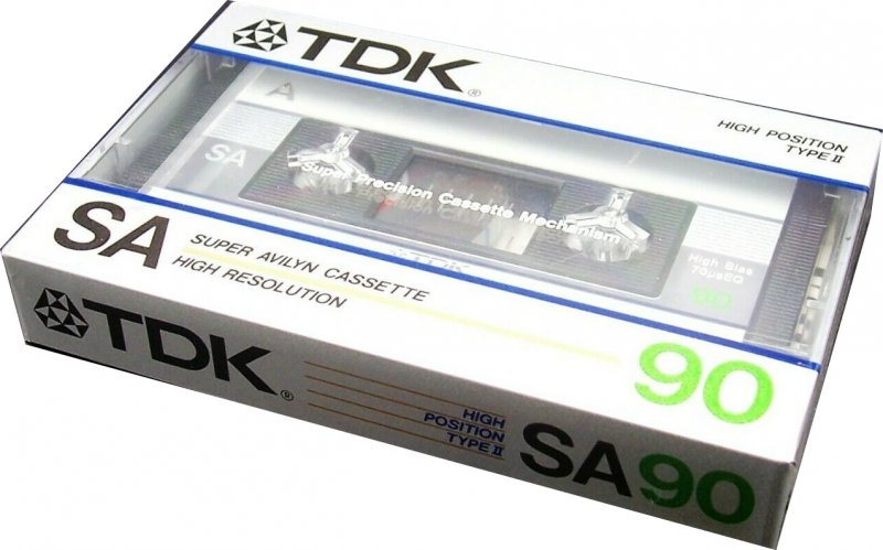 Compact Cassette TDK SA 90 Type II Chrome 1985 Japan